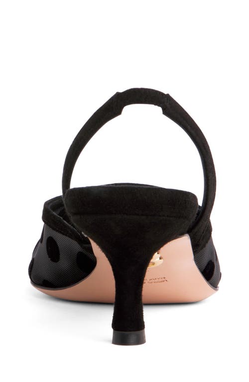 Beautiisoles Flores Slingback Kitten Heel Pump In Black