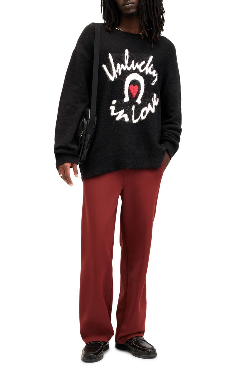 AllSaints Lucky Love Alpaca & Wool Blend Sweater, Alternate, color, 