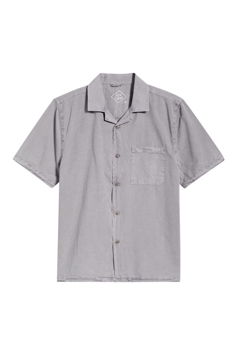 Air Cotton Camp Shirt, Alternate, color, SILVER