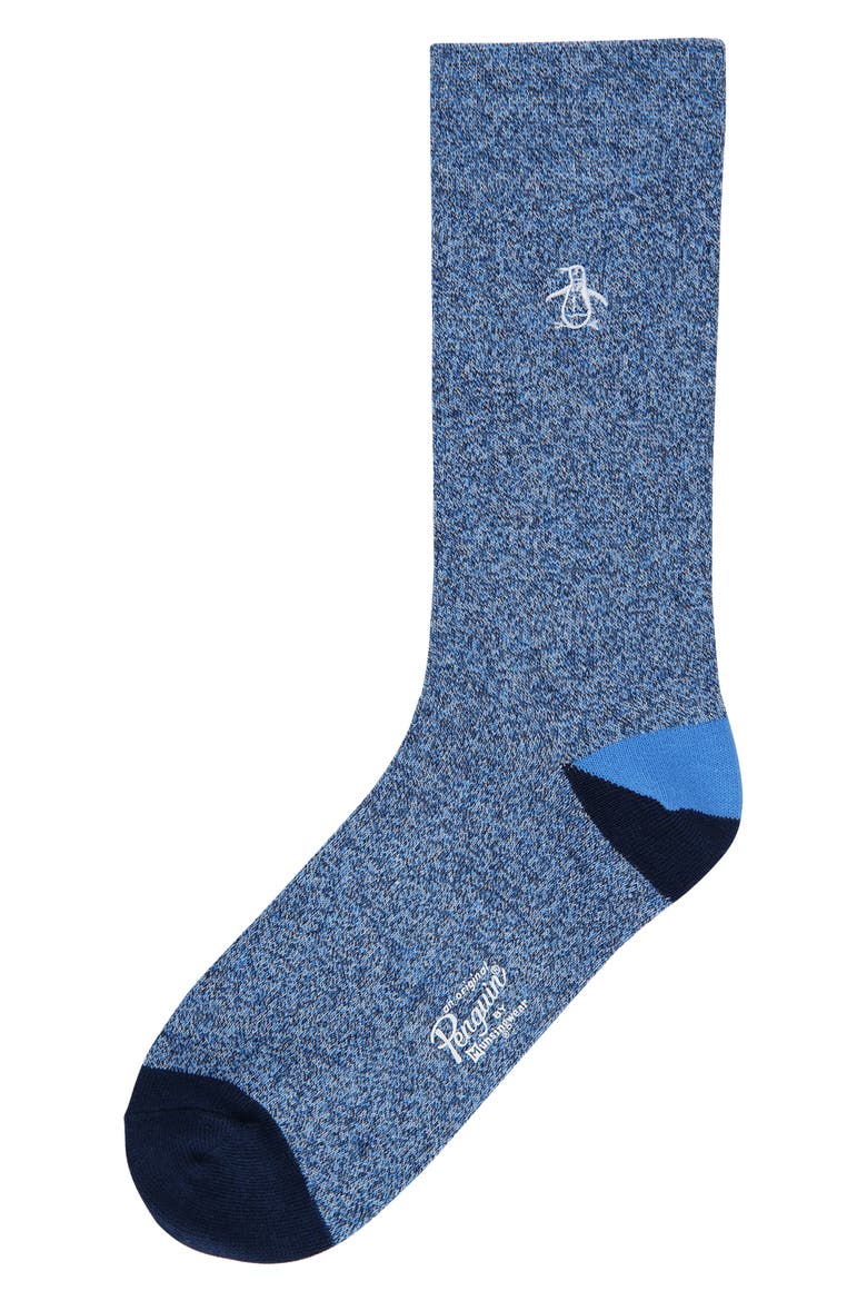 Tri-Color Marl Dress Socks, Main, color, LAGUNA