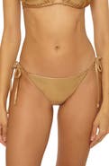 Becca Liquid Metal Side Tie Bikini Bottoms