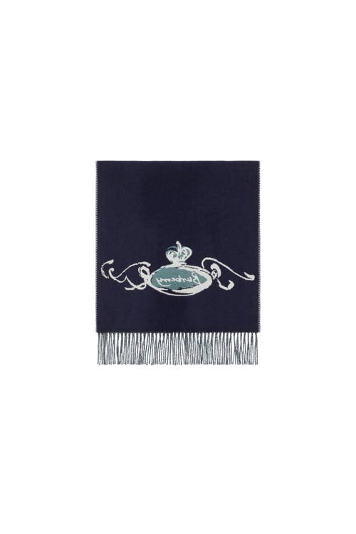 Burberry Castle Cashmere Scarf In Green