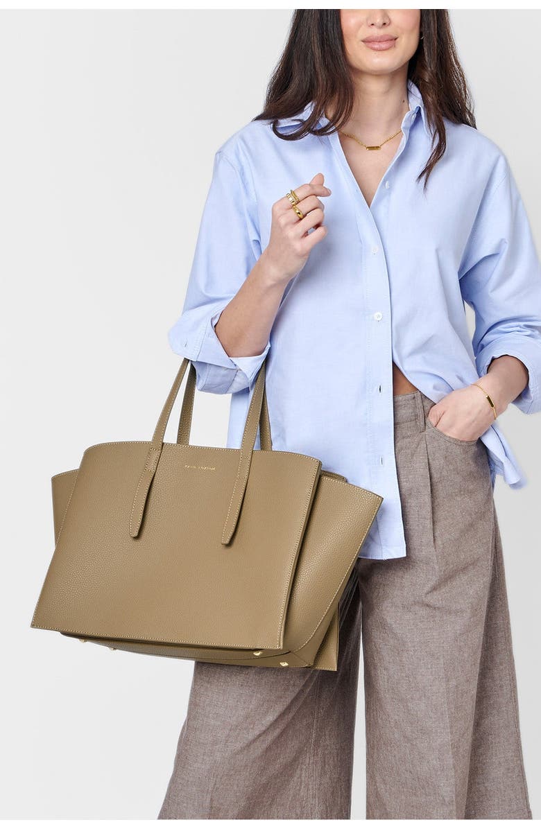 Katie Loxton Tabi Large Tote Bag, Alternate, color, Taupe