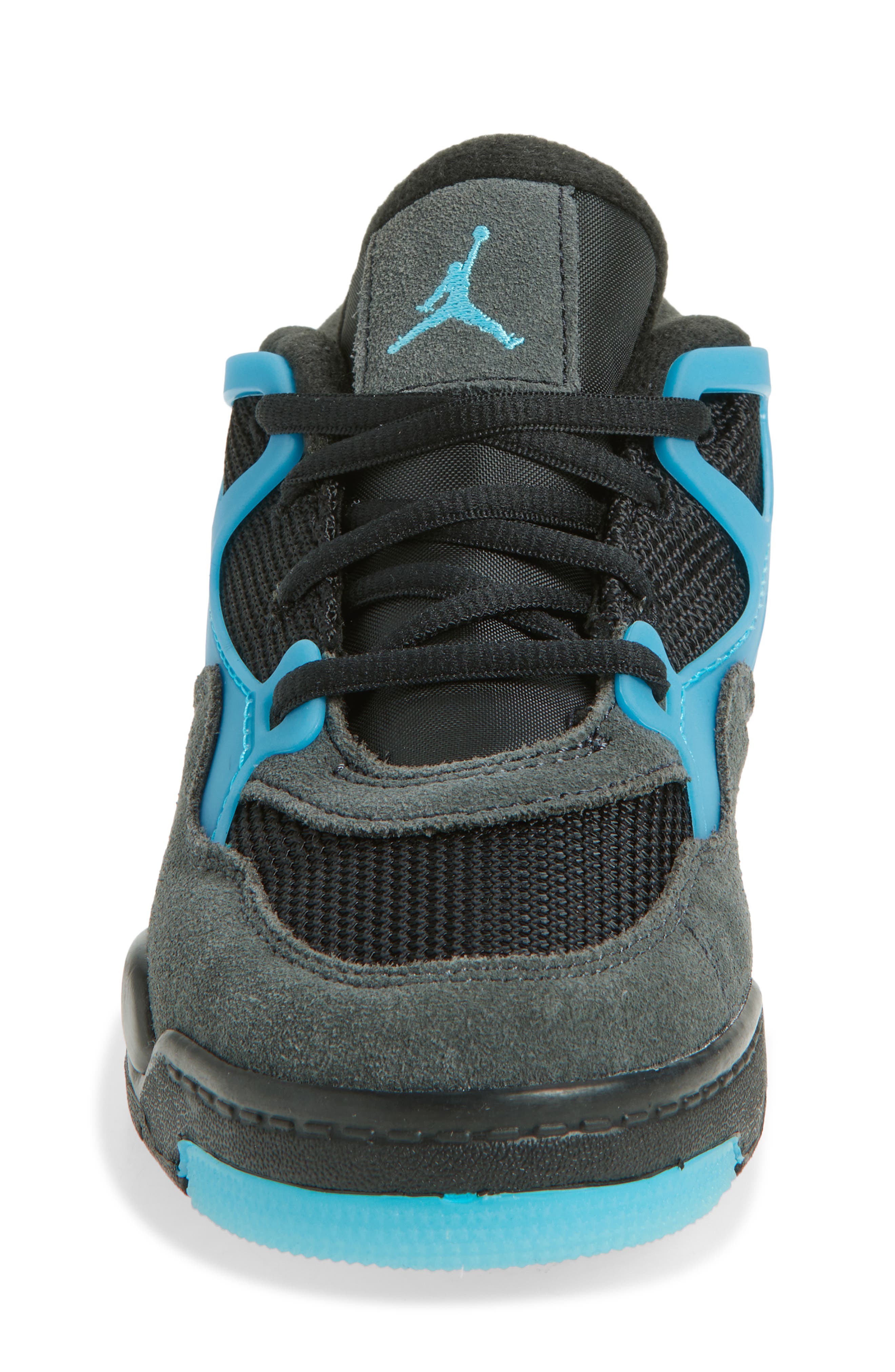 Nike Kids' Air Jordan 4 RM Sneaker, Alternate, color, Black/ Blue/ Anthracite