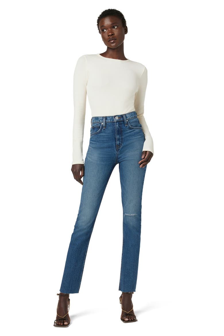 Knot Back Bodysuit, Alternate, color, ECRU