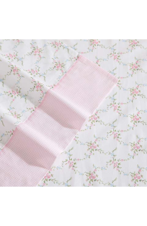 Lynda Floral Cotton Percale Sheet Set