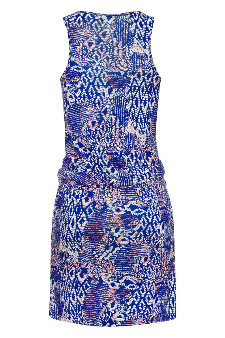 Patterned Tank Dress, Alternate, color, Blue Multi