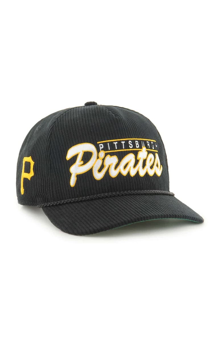 '47 Men's '47 Black Pittsburgh Pirates Corduroy Hitch Adjustable Hat, Main, color, Black