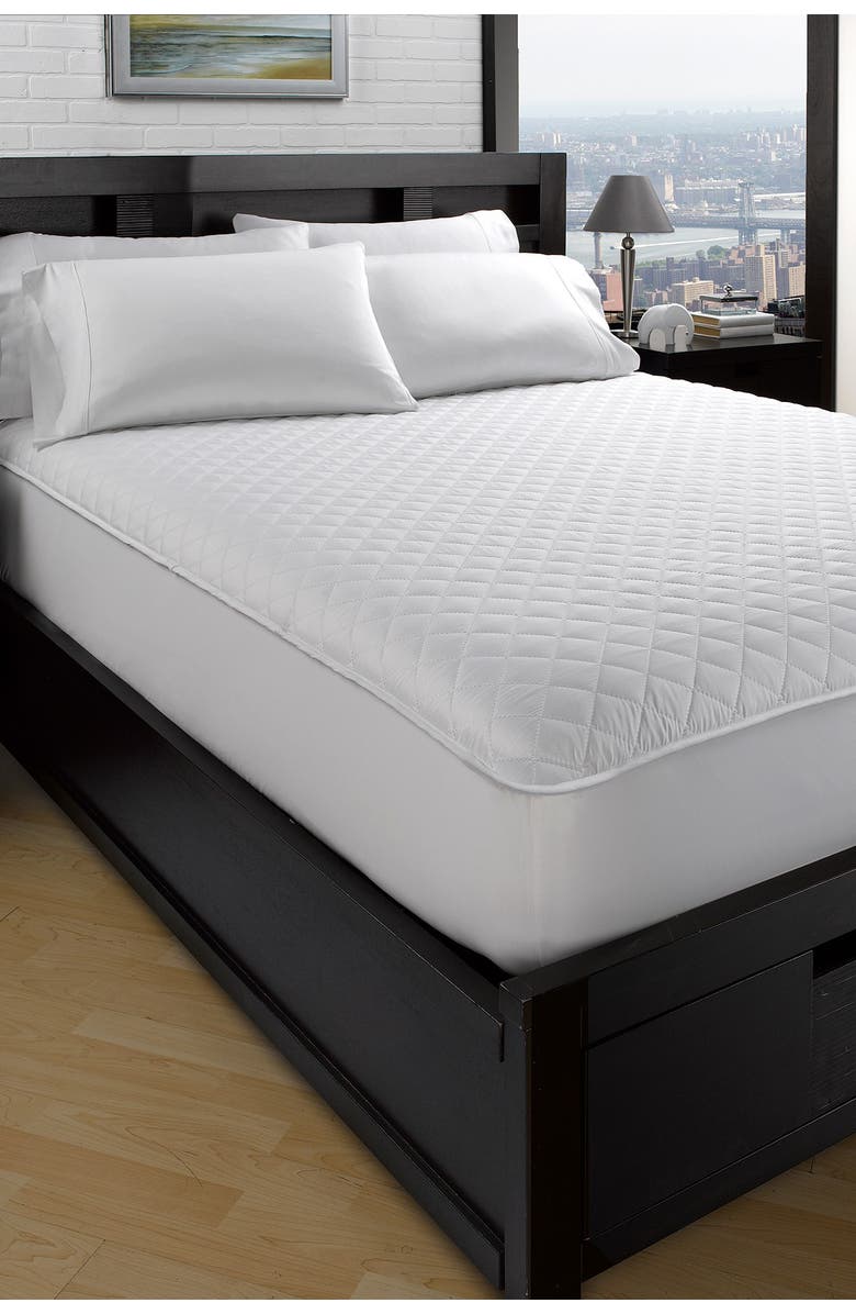 ELLA JAYNE HOME Waterproof & Hypoallergenic 5-Sided King Mattress Protector, Main, color, White