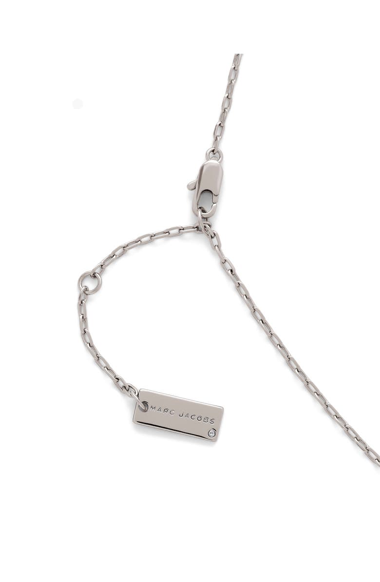 Marc Jacobs Lips Pendant Necklace, Alternate, color, Silver/ Multi