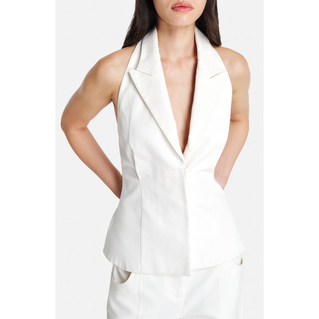 Twp Kaitlyn Halter Linen Blazer