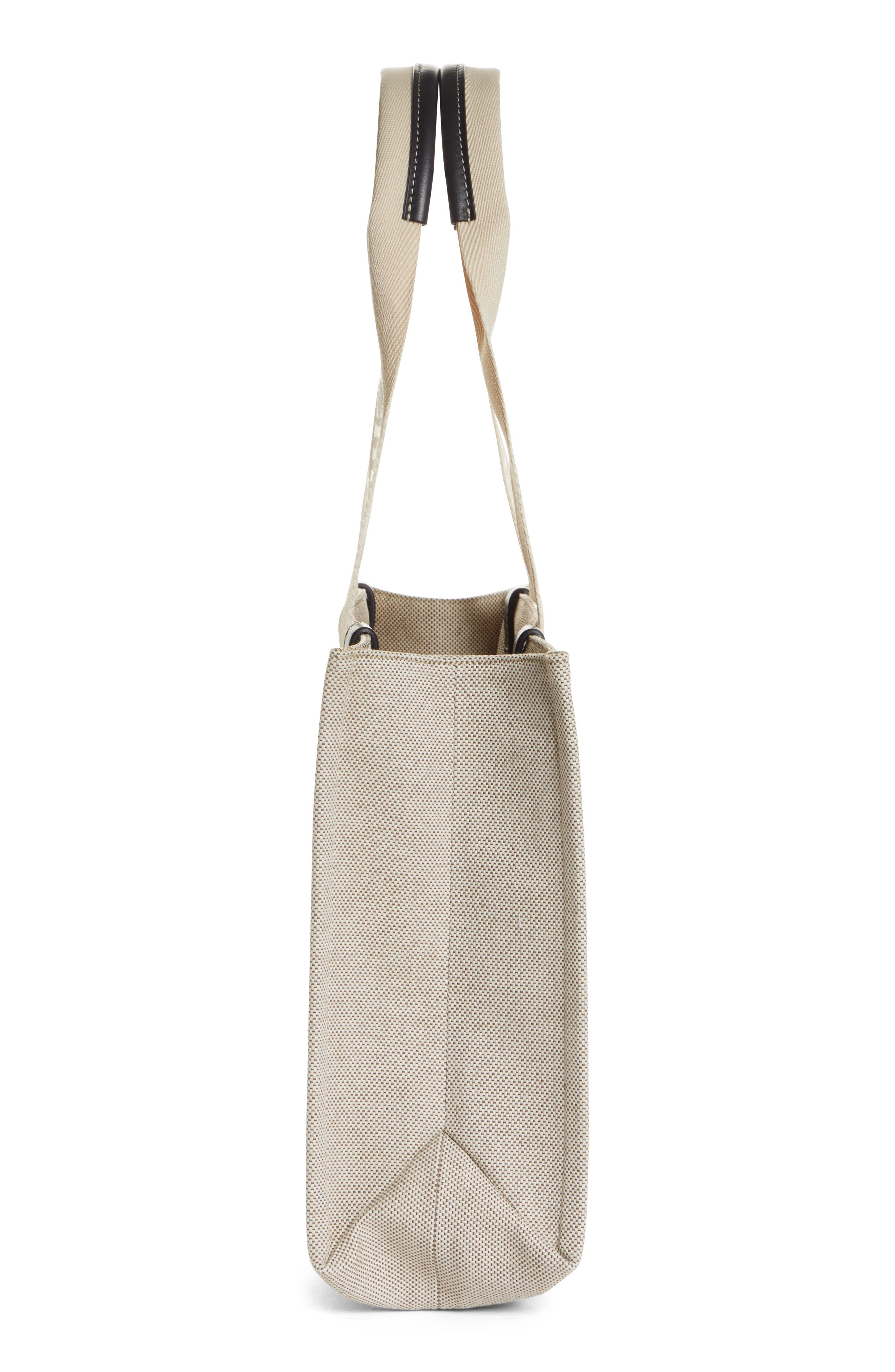Chloé Medium Woody Logo Strap Canvas Tote, Alternate, color, 