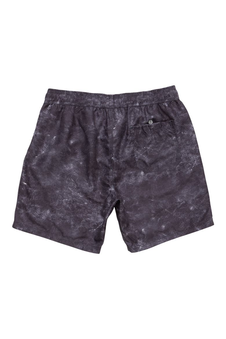 Surf Shop Microfiber Swim Trunks, Alternate, color, BLACK