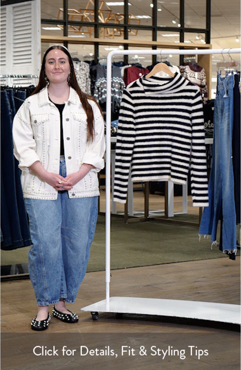 Fuzzy Stripe Sweater, sales video thumbnail