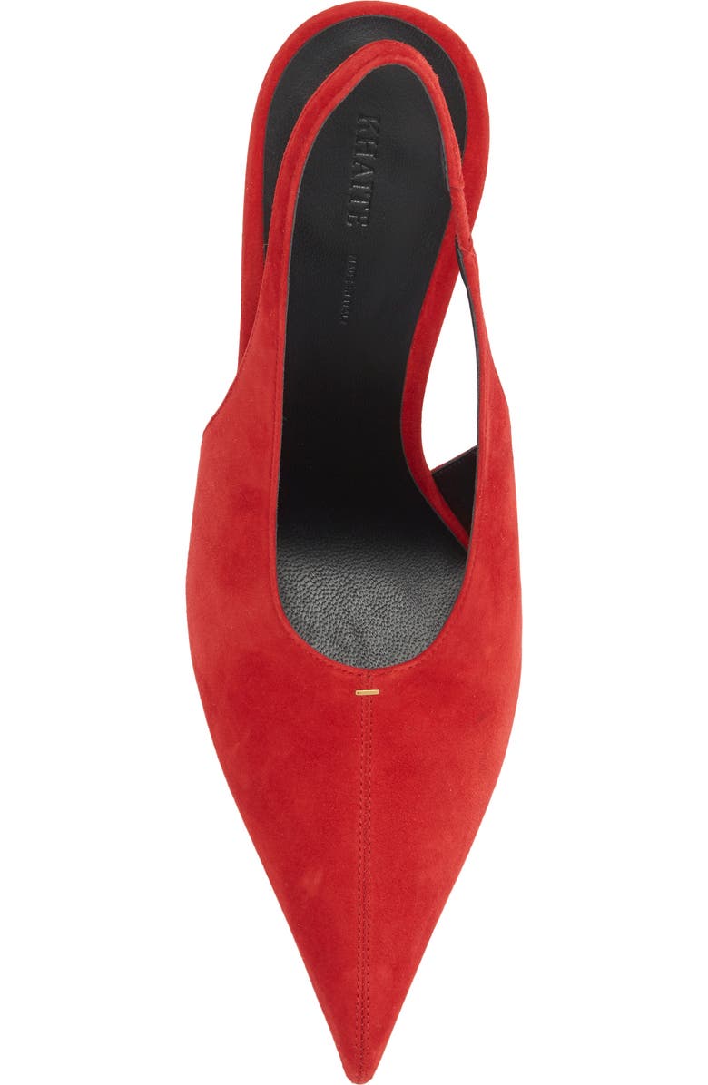 Khaite Bella Slingback Pump, Alternate, color, Lipstick
