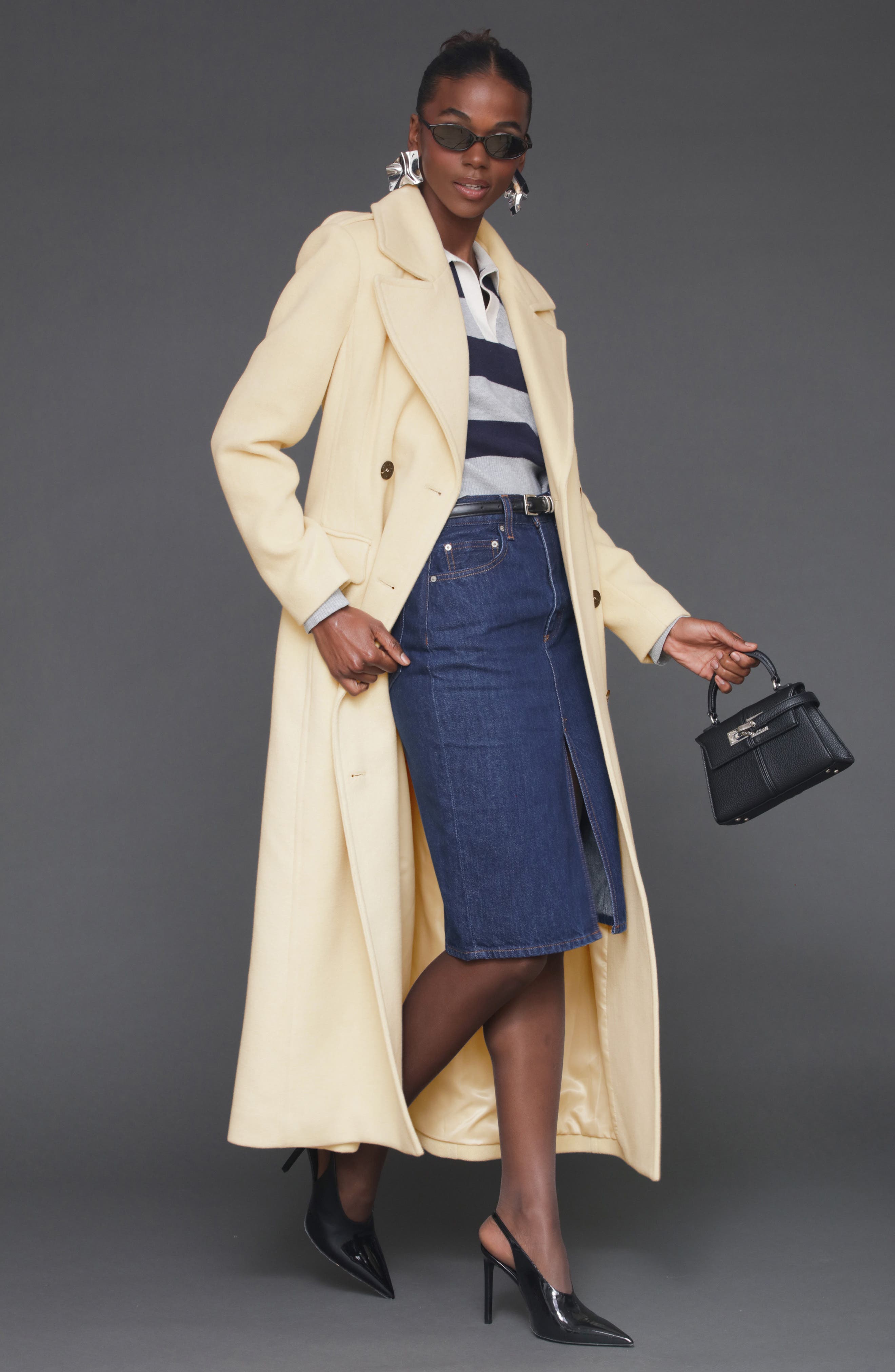 Double Breasted Tailored Maxi Coat - image 2