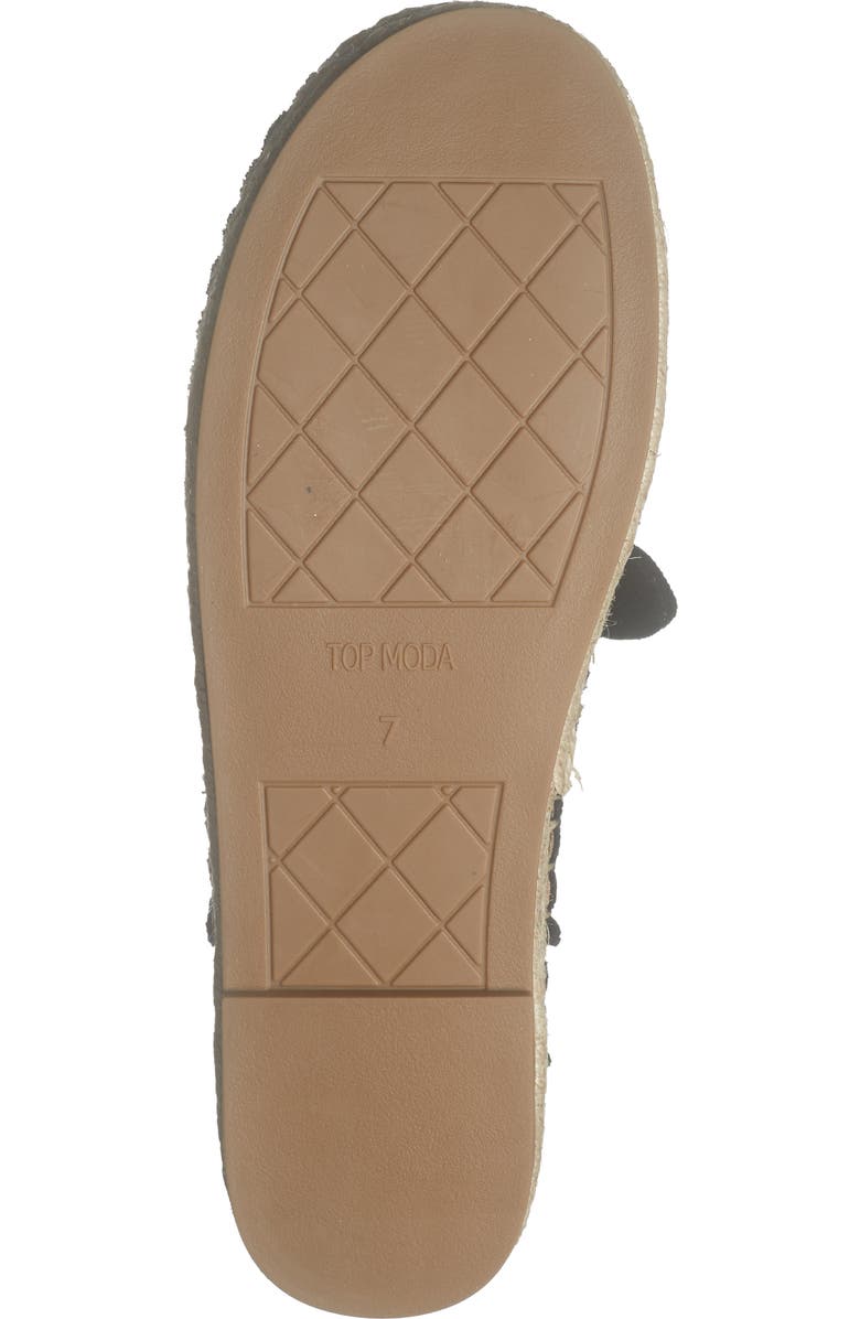 TOP MODA Brussels Denim Mule, Alternate, color, Black Denim