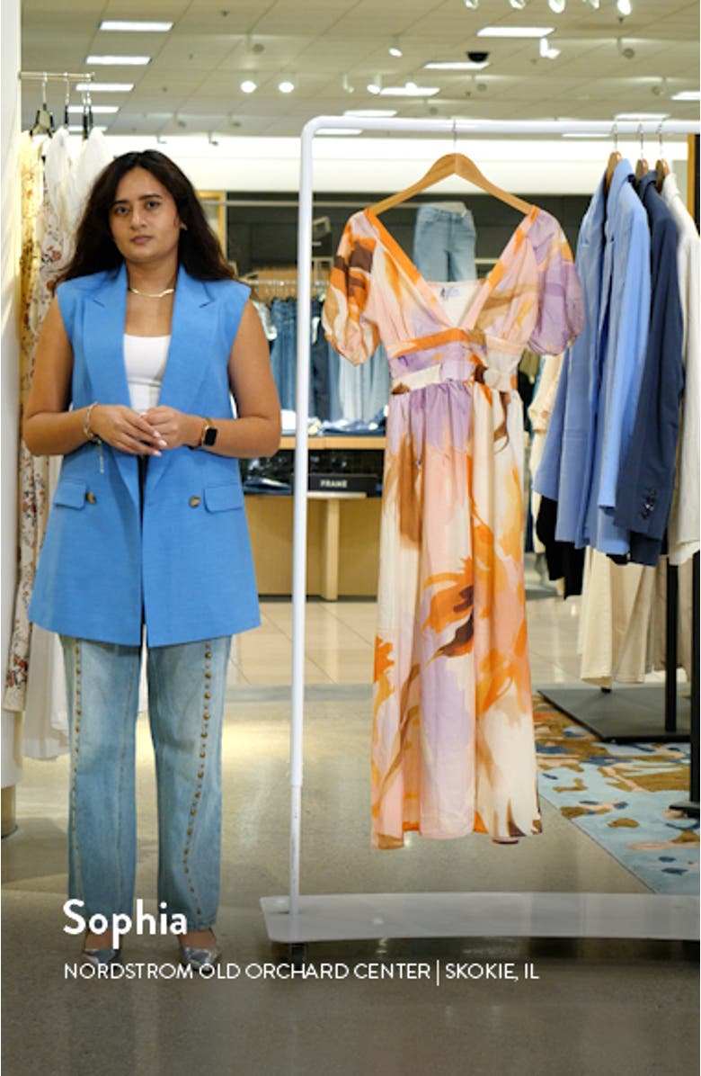 Christoff Floral Print Maxi Dress, sales video thumbnail