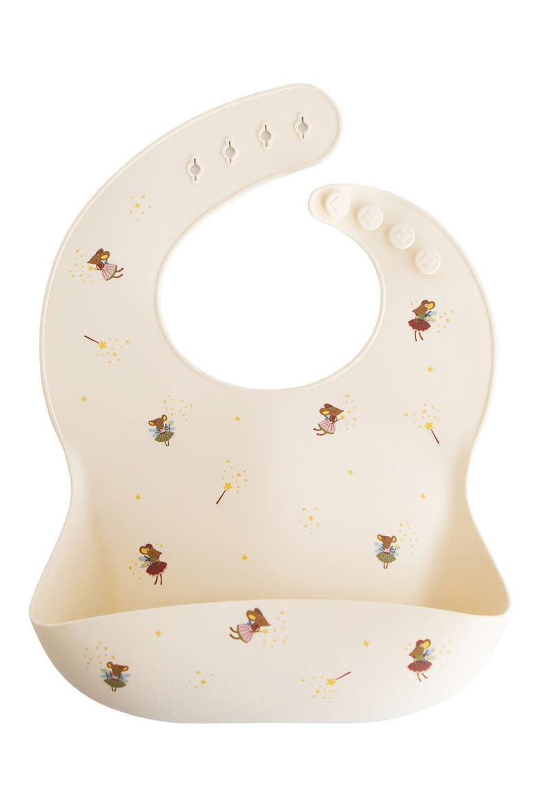 Silicone Bib, Main, color, FAIRY MICE