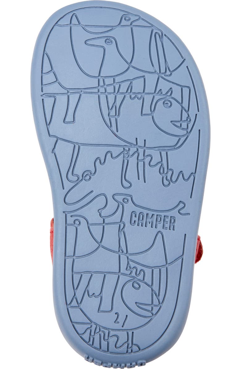 Camper Kids' Bicho Twins Mismatch Sandal, Alternate, color, Medium Red