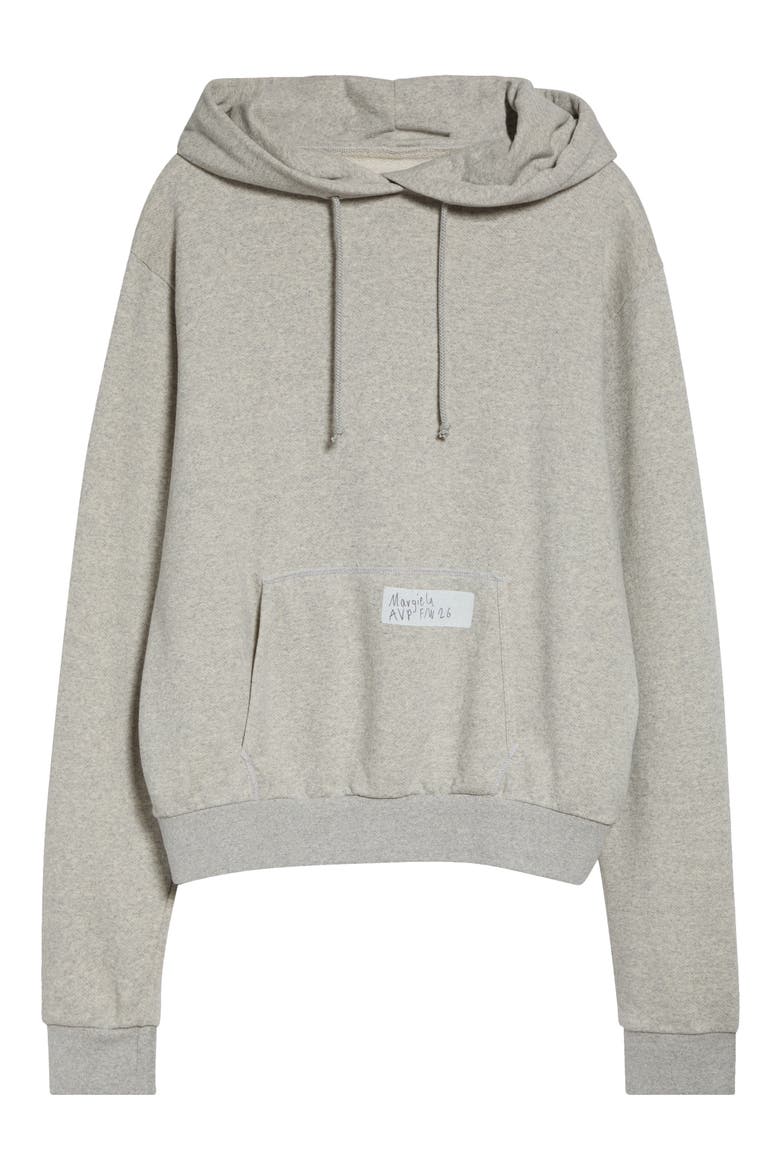 Regular Fit Logo Patch Hoodie, Main, color, GREY MELANGE