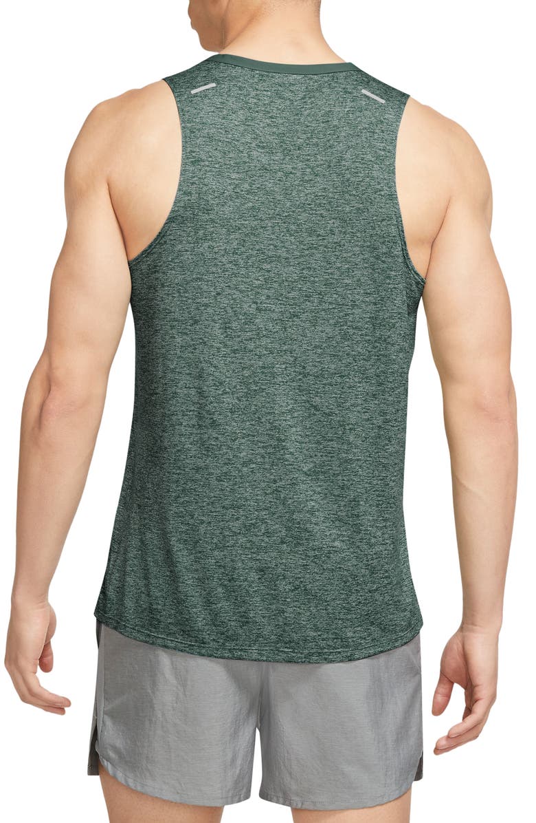 Nike Dri-FIT 365 Running Tank, Alternate, color, Vintage Green/ Heather/ Silver