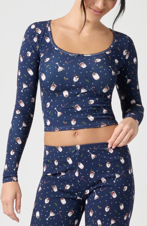 Holidaze Rib Sleep Top