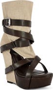 AZALEA WANG Rothko Platform Wedge Sandal