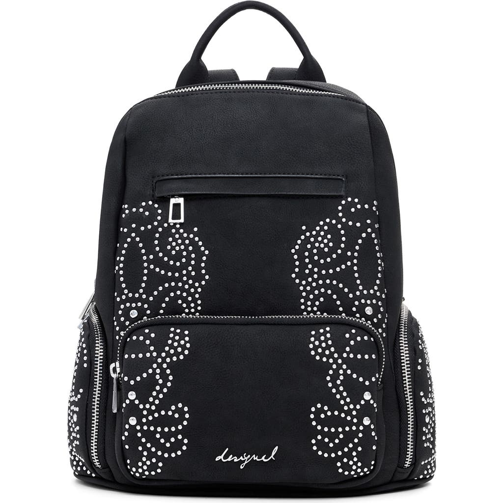 Desigual Studded Mini Backpack In Black