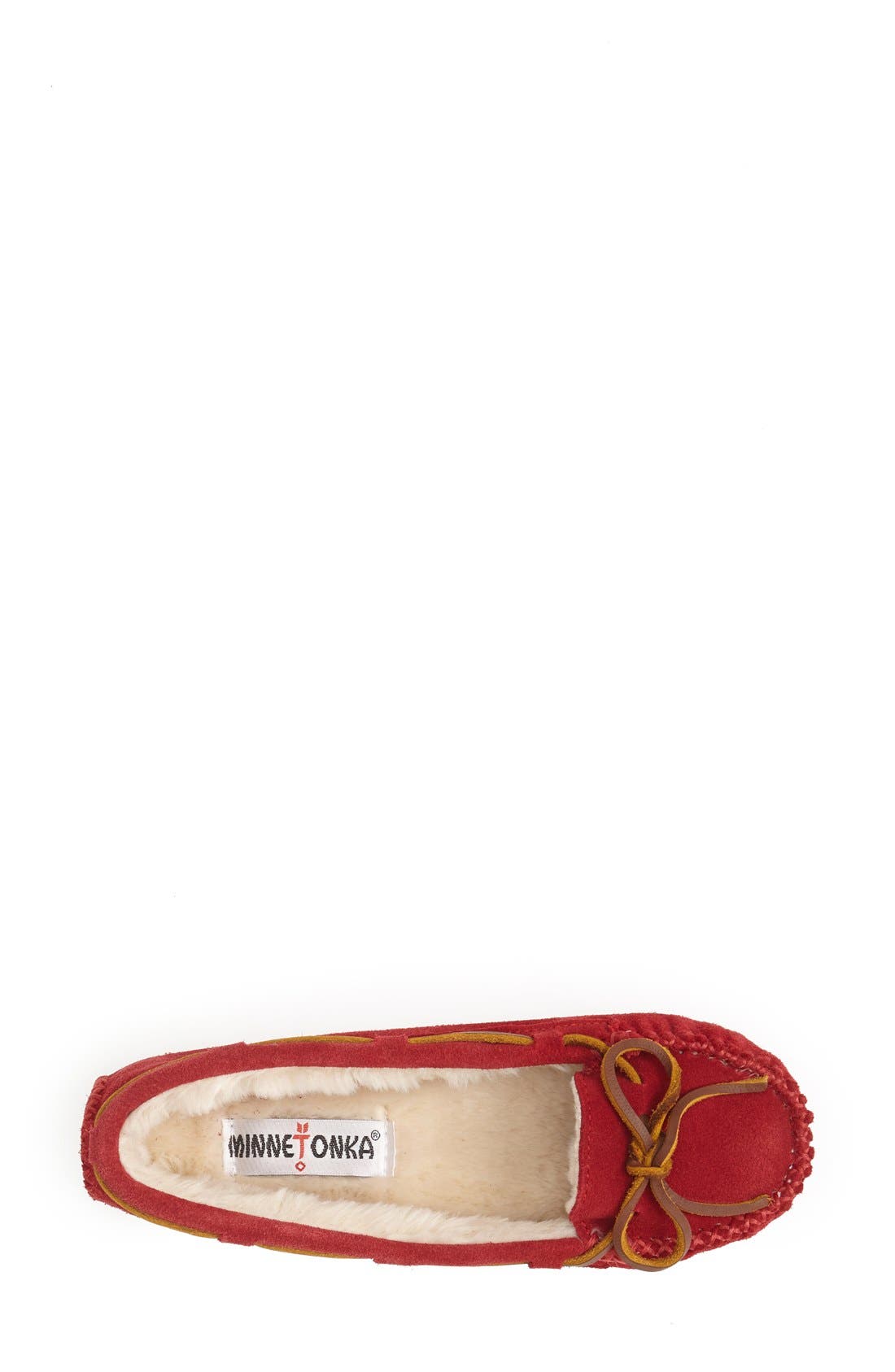 Minnetonka Cally Slipper, Alternate, color, Red