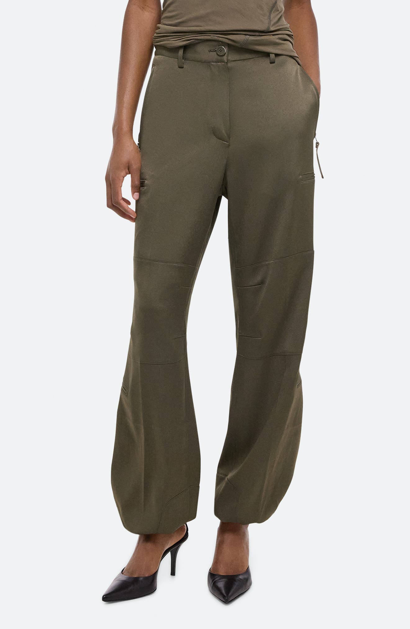 Helmut Lang Fluid Satin Flight Pants
