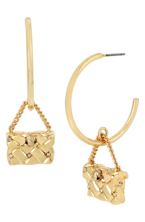 Purse Hoop Earrings