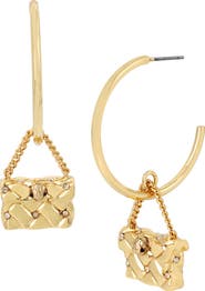 Kurt Geiger London Purse Hoop Earrings