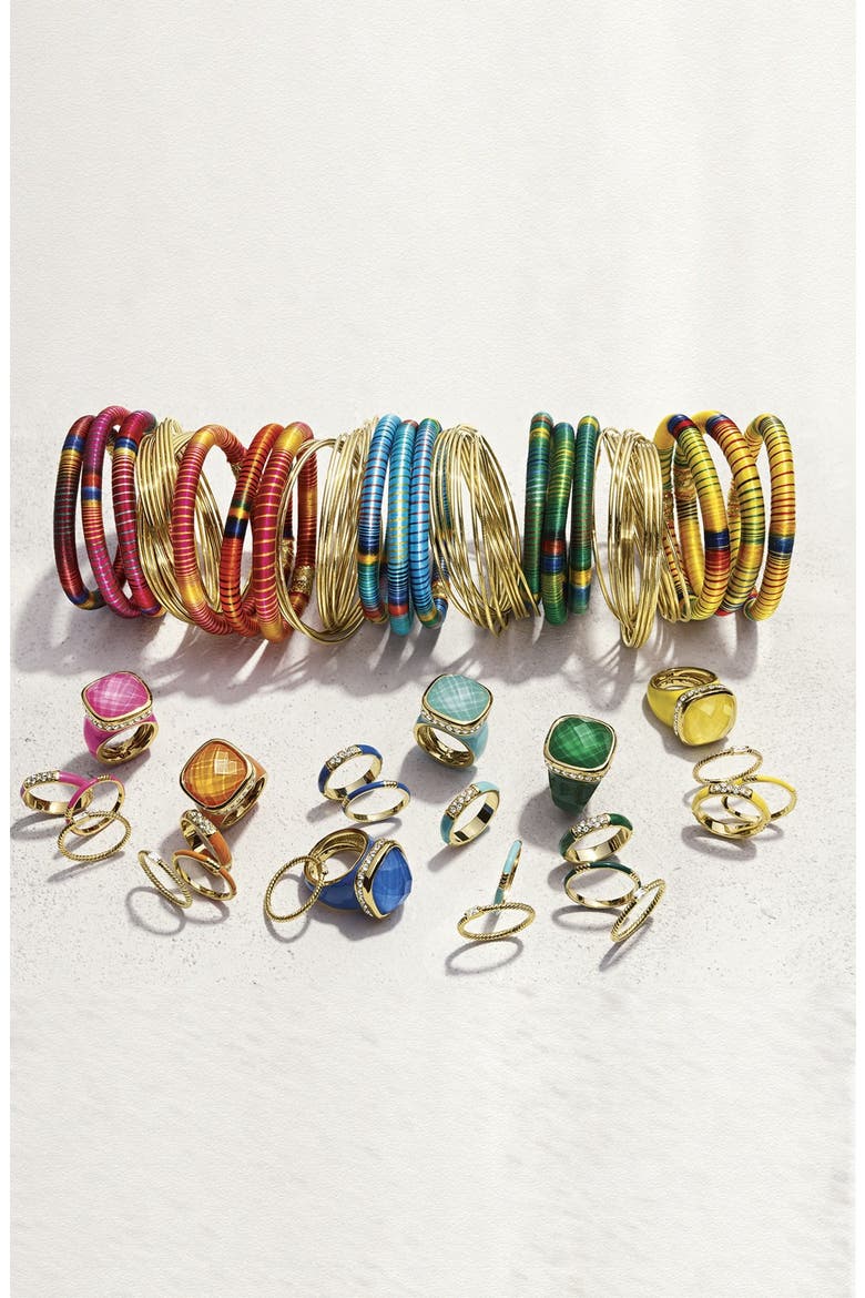 Stackable Rings (Nordstrom Exclusive), Alternate, color, YELLOW/ GOLD/ CLEAR