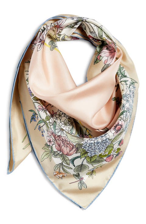 Summer Bounty Series Silk Square Scarf