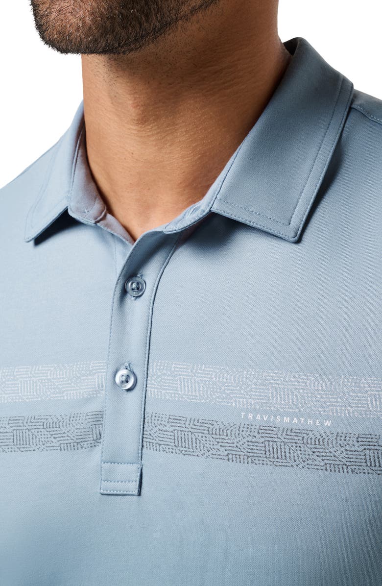 TravisMathew Featherweight Polo, Alternate, color, Ash Blue