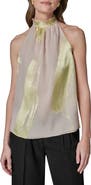 Donna Karan New York Brushstroke Sleeveless Top