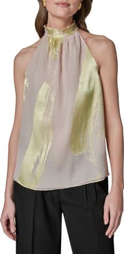 Donna Karan New York Brushstroke Sleeveless Top