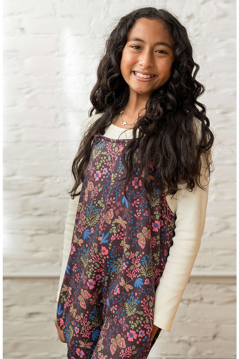 Organic Cotton Girls Jumpsuit, Alternate, color, Flower Child