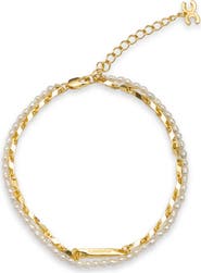 Classicharms Madison Layered Freshwater Pearl Anklet