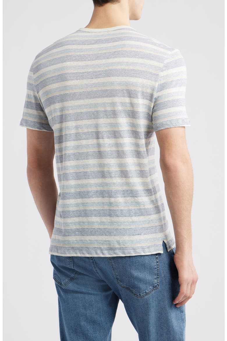 Masino Stripe Crewneck T-Shirt, Alternate, color, BLUE
