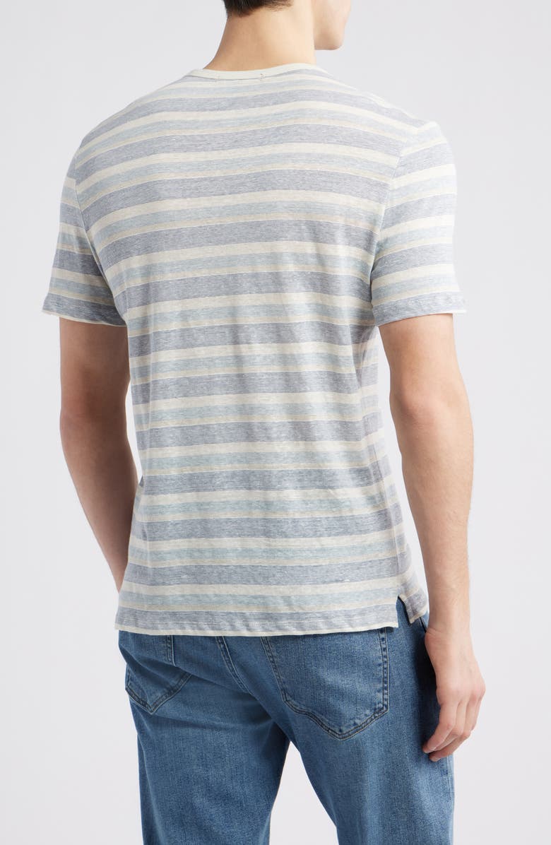 Robert Barakett Masino Stripe Crewneck T-Shirt, Alternate, color, Blue