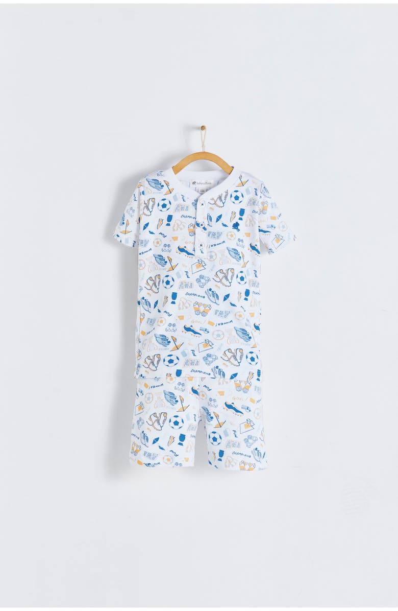 Babycottons Premium Peruvian Pima Cotton Inter Short Tee & Short Pajama Set for Toddler, Alternate, color, 