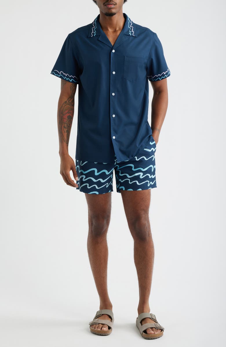 MAVRANS Salt Scene Weekend Camp Shirt, Alternate, color, 