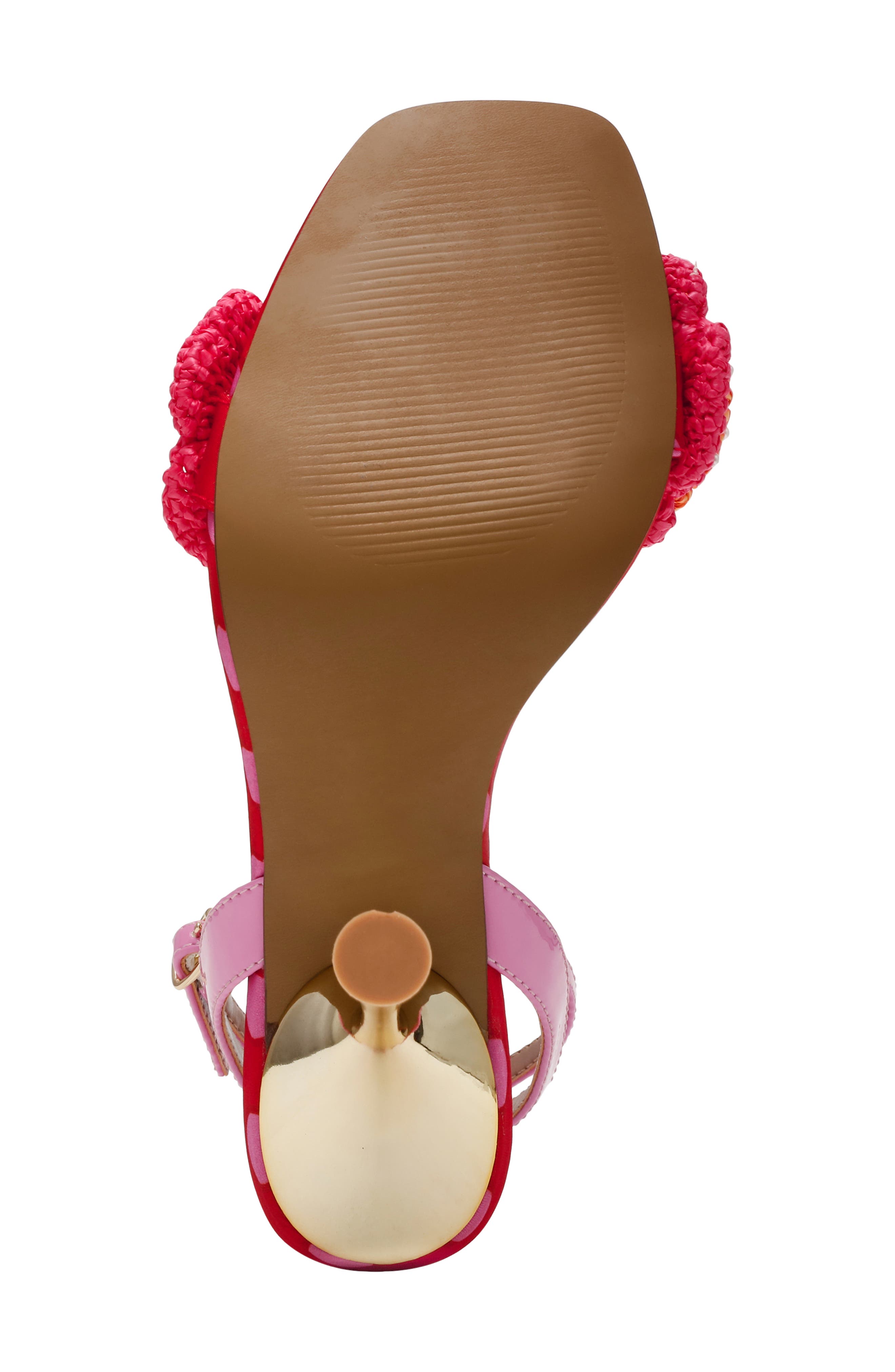 Betsey Johnson Ainsleyy Ankle Strap Sandal, Alternate, color, Red Multi