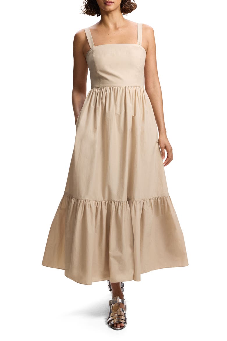Dr. Soft Tiered Maxi Sundress, Main, color, SOFT GOLD