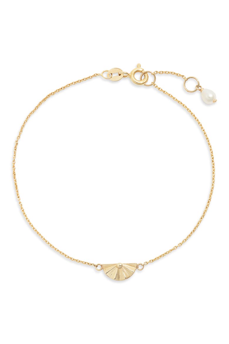Sunrise Pendant Bracelet, Main, color, GOLD