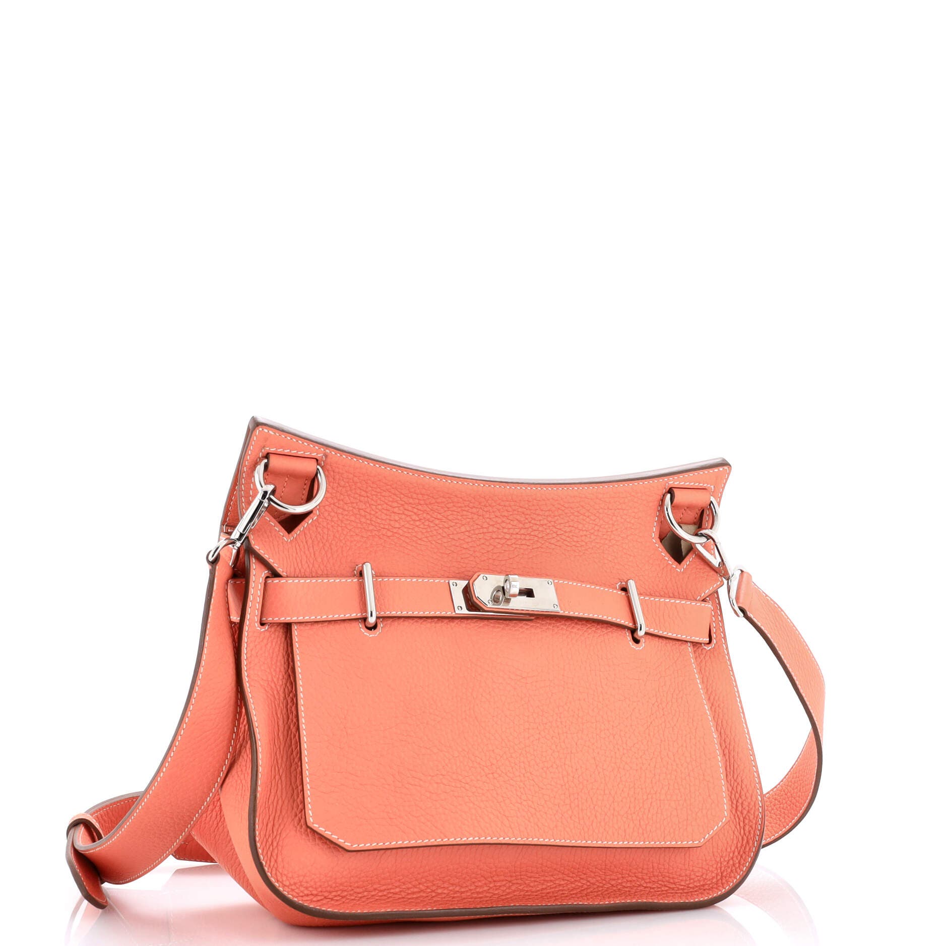 Pre-Owned Hermes Jypsiere Bag Clemence 31, Alternate, color, Crevette