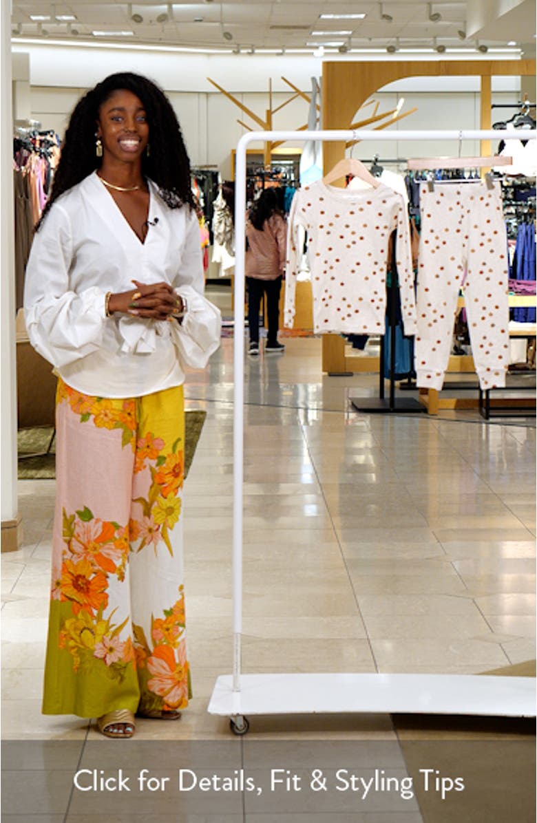 Kids' Pumpkin Patch Fitted Two-Piece Cotton Pajamas, sales video thumbnail