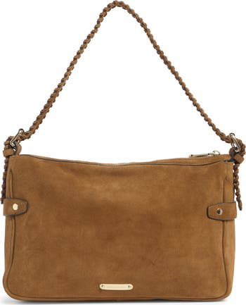 Chaya Whipstitch Suede Shoulder Bag